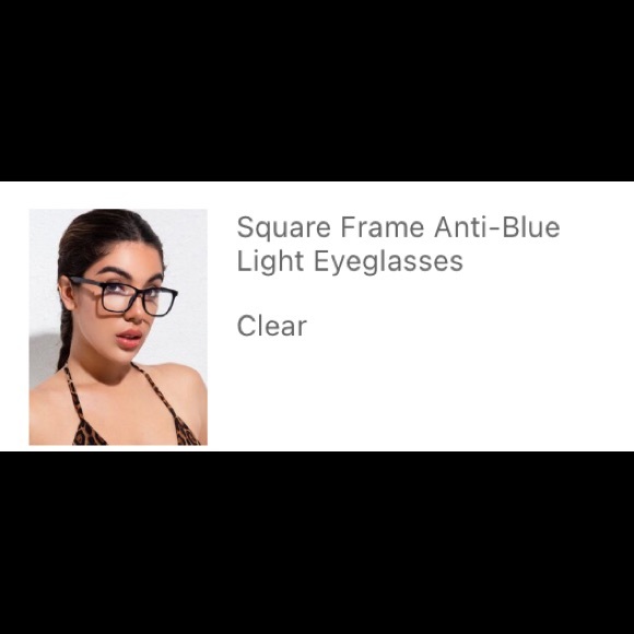 SHEIN Square frame Anti-Blue light Eyeglasses - Picture 4 of 4